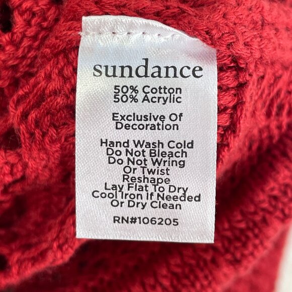 NEW Sundance PXS Red Button Up Cardigan Sweater V Neck Long Sleeve - Picture 4 of 10